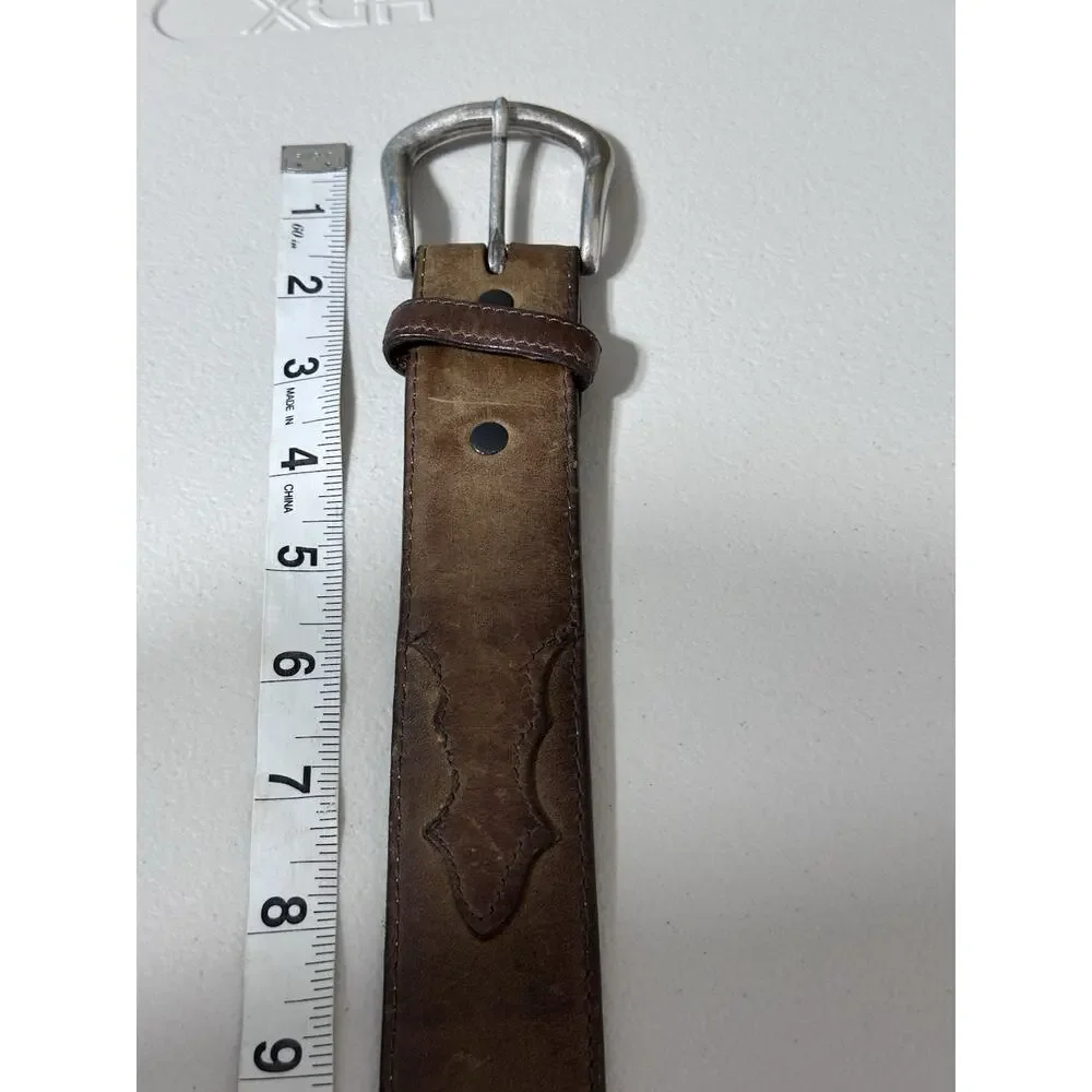 Justin Belt Men’s Size 34 Brown Top Grain Leather Style 172BY Made In USA